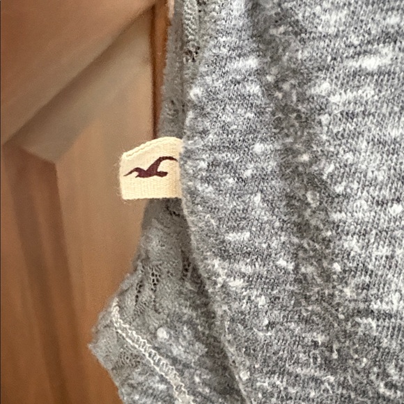 Hollister  shirt  button down  gray/white mix  front side lace panel inserts
GUC - Picture 11 of 12